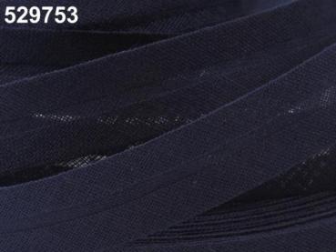 Schrägband Baumwolle Breite 20 mm gefalzt - Anzugblau